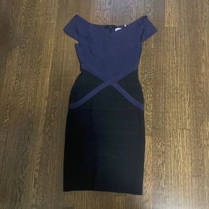 Herve Leger sexy body con bandage mini dress